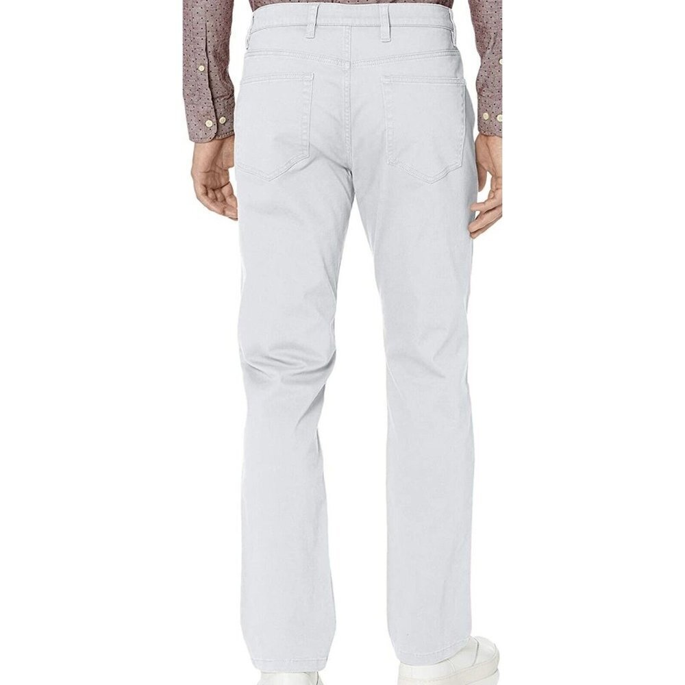 Goodthreads Men's Straight-Fit 5Pocket Comfort Stretch Chino Pant Grey 30W/30L - Picture 3 of 4
